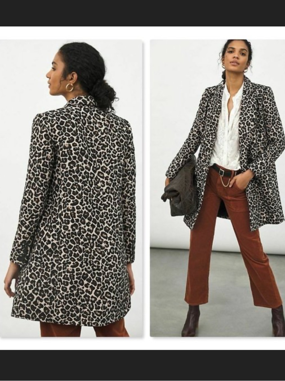 Anthropologie - Gianna Leopard Print Coat (size: 4)